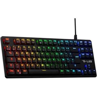 Clavier The G-lab KEYZ PLATI TKL mecanique profil bas RGB noir