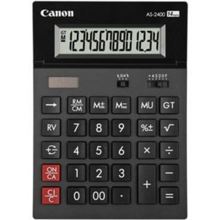 Calculatrice Canon AS-2400 14 chiffres ecran basculant solaire