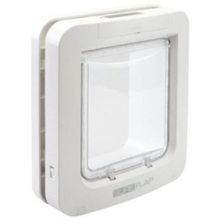 SureFlap Grande chatière à puce électronique - Blanc - 178 mm x 170 mm (Mémorisation d’un maximum de 32 puces)