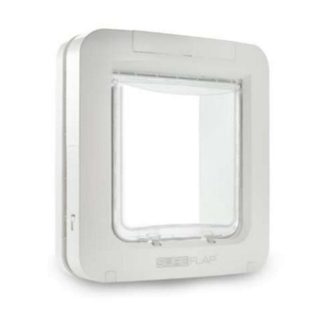 SureFlap Grande chatière à puce électronique - Blanc - 178 mm x 170 mm (Mémorisation d’un maximum de 32 puces)