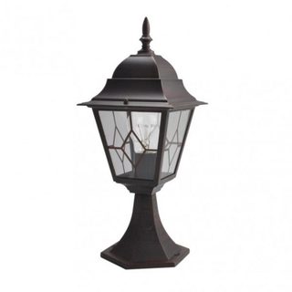 Borne murale Fabrilamp Bootes aluminium verre E27 IP44