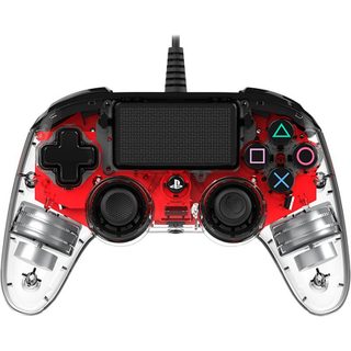 Nacon Compact Controller Wired pour PS4/PC éclairé en rouge