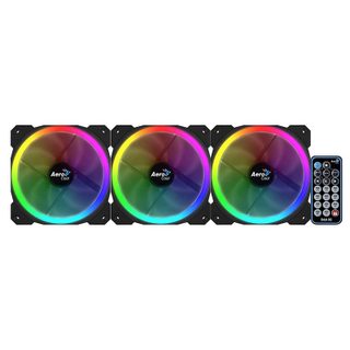 AeroCool Orbit RC Pack 3 Ventilateurs RGB 120 mm Plus Télécommande
