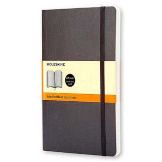 Moleskine Carnet Classique 192 Feuilles Pages Lignées Couverture Souple Noir