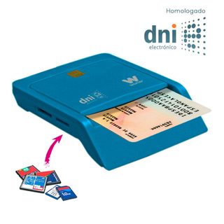 Woxter Combo Reader DNI-e USB + Cartes à puce Bleu