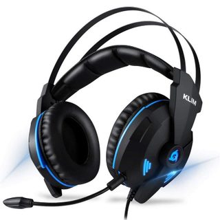 KLIM Impact V2 filaire Gaming Son Surround 7.1 Micro détachable Noir/Bleu