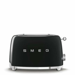 Tostadora Smeg TSF01BLEU 2 Ranuras 950W 6 Niveaux Chauffage Décongélation Noir Brillant