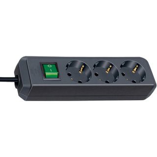Multiprise Brennenstuhl Eco-Line 3 Prises avec Interrupteur et Protection 1,5 m Noir
