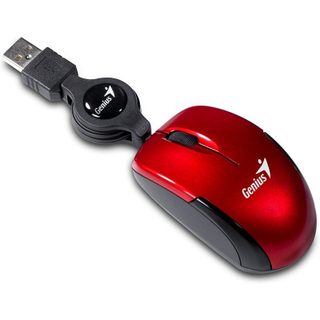 Genius Micro Traveler V2 Mini souris USB 1000 DPI rouge