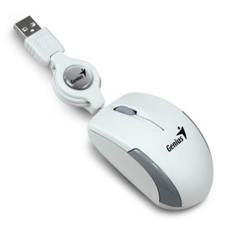 Genius Micro Traveler V2 Mini souris USB 1000 DPI Blanc