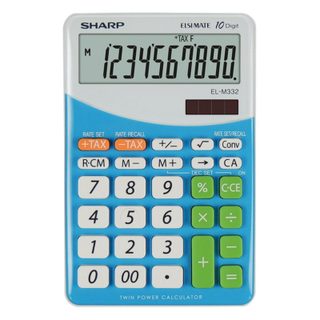 Sharp EL-M332 Calculatrice à 10 chiffres Bleu
