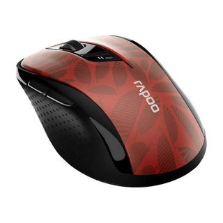 Rapoo M500 Souris Optique Sans Fil Silencieuse 1600DPI Rouge
