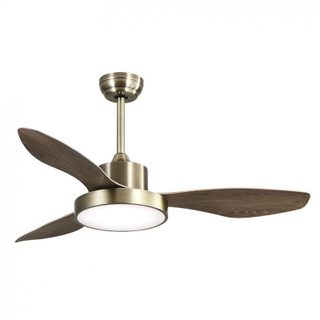 Fabrilamp Hayate Ventilateur de Plafond avec Lumière et Contrôle 70W Cuir