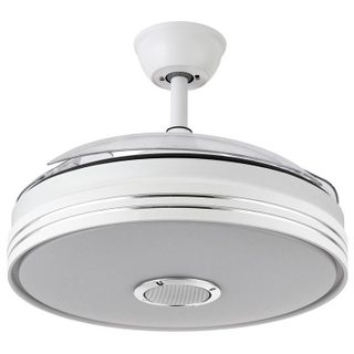 Ventilateur de plafond Bluetooth Fabrilamp Matanuska avec éclairage LED et télécommande 32 W Blanc