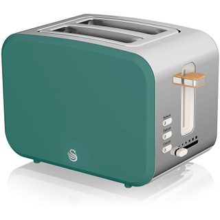 Set de petit-déjeuner nordique Swan Bouilloire + Grille-pain 2 tranches Vert