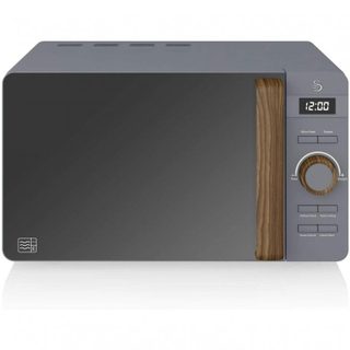 Set Petit Déjeuner Swan Nordic Micro-Ondes 20L + Bouilloire + Grille Pain 2 Tranches Gris