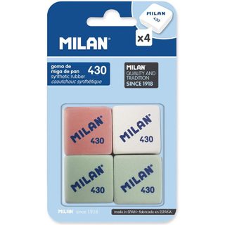 Milan Pack 4 Gommes