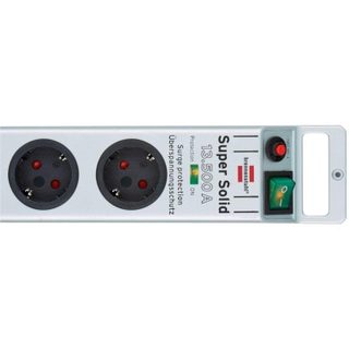 Multiprise Brennenstuhl Super-Solid 8 Prises Protection contre Surtension Interrupteur LED