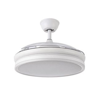 Ventilateur de Plafond avec Lumière Fabrilamp Bayomo 59W 107cm 6 Vitesses Pales Rétractables Télécommande