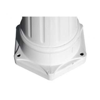 Vidaxl Lampadaire de jardin 3 bras 215 cm Blanc Aluminium 40245