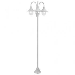 Vidaxl Lampadaire de jardin - 220 cm - Aluminium - 3 lanternes