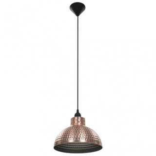 VidaXL Pack de 2 Lampes à Suspension Semi-sphérique E27 26cm Cuivre