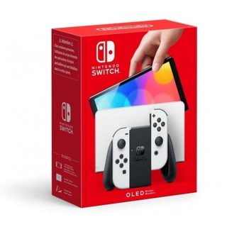 Nintendo Switch (modèle OLED) avec manettes Joy-Con bleu néon / rouge néon