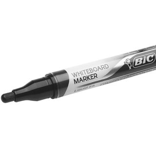 Bic Velleda Boite de 12 Feutres Pointe Ronde pour Tableau Noir