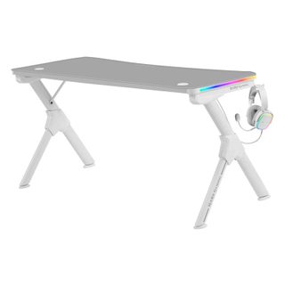 Mars Gaming MGD140 Table de jeu RGB 140x60cm Blanc