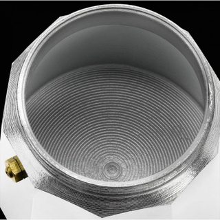 Monix Vitro Express Cafetière Italienne Aluminium 3 Tasses Argent