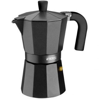 Monix Vitro Cafetière Italienne En Aluminium 6 Tasses Noir