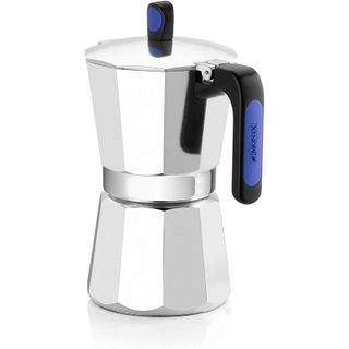 Monix Induction Express Aluminium Cafetière Italienne 9 Tasses Argent