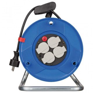 Multiprise Brennenstuhl Garant E 4 prises 25 m avec protection, guide câble, IP20