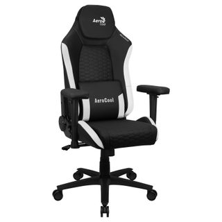 Chaise de jeu en cuir blanc Aerocool Crown