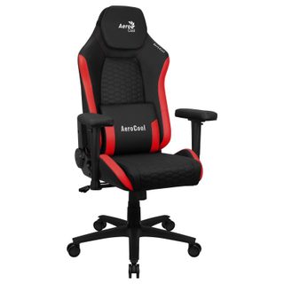 Chaise de jeu en cuir rouge Aerocool Crown