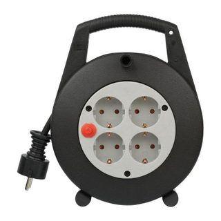 Enrouleur de câble domestique Brennenstuhl Vario-Line avec 4 prises 5 m