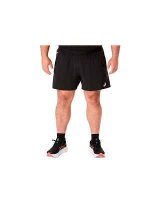 Pantalons Court de Running Road 5In Short Noir Gris