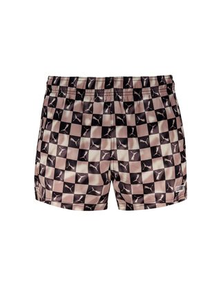 Puma Short de bain imprimé chat coloris marron chocolat Maillot de bain pour homme