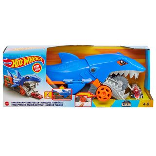 Hot Wheels C Requin Transporteur avec 5 voitures + 1 requin - Dès 4 ans MATTEL GVG36 pour garçon