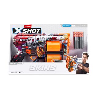 Pistolet Skins dread 12 flèches X-SHOT ZURU