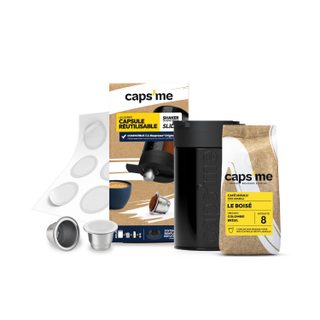 Capsule Réutilisable Compatible Nespresso Slide avec café CAPS ME