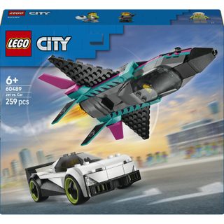 LEGO City le Jet Contre la Voiture 60489 LEGO