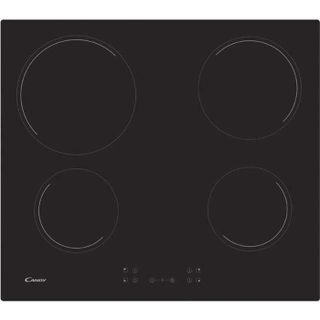 Plaque De Cuisson Vitrocéramique Ch64ccb - 4 Foyers - L 56 X P 49 Cm - Revetement Verre Noir