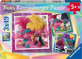 Puzzle Ravensburger Trolls 3 3x49 Pièces Multicolor Bois