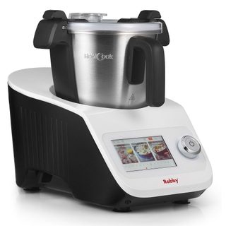 Robot Cuiseur Multifonctions Robby 3.5L 1000 W, Balance intégrée et écran Tactile - Blanc Noir