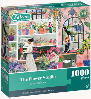 Jumbo Falcon Puzzle Flower Studio 1000 Pièces Carton Coloré
