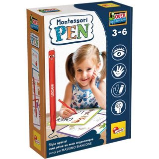 Montessori Pen Stylo Ergonomique + Fiches - Jeu Éducatif - Premiers Mots & Bonne Prise En Main - Des 3 Ans