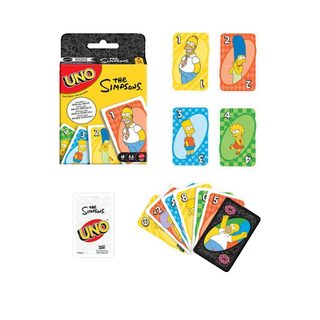 Jeu De Cartes Mattel Gra Uno Simpsonowie 2 À 10 Joueurs
