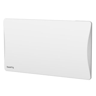 Radiateur Électrique Fixe Connecté Wifi Inertie Sèche Fonte 1500w Aloa Connect Horizontal Blanc