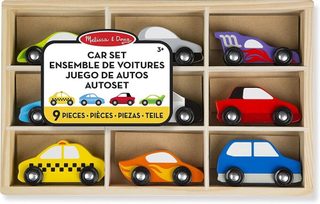 Melissa & Doug Ensemble De Voitures En Bois